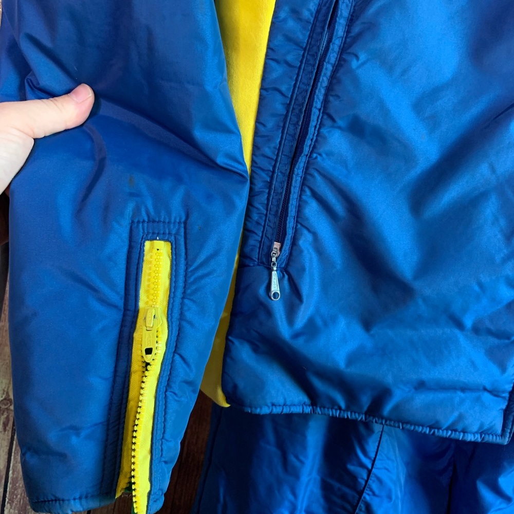 VTG Swing West Blue Two Piece Ski Suit - Picture 5 of 8